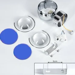 Applique murale Sapri Chrome, 1 lumière