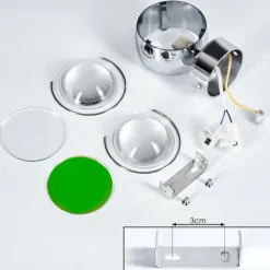 Applique murale Sapri Chrome, 1 lumière