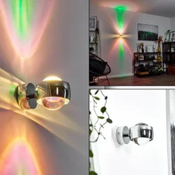 Applique murale Sapri Chrome, 1 lumière