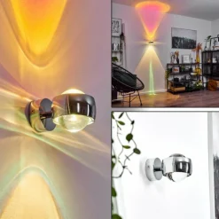 Applique murale Sapri Chrome, 1 lumière