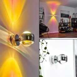 Applique murale Sapri Chrome, 1 lumière