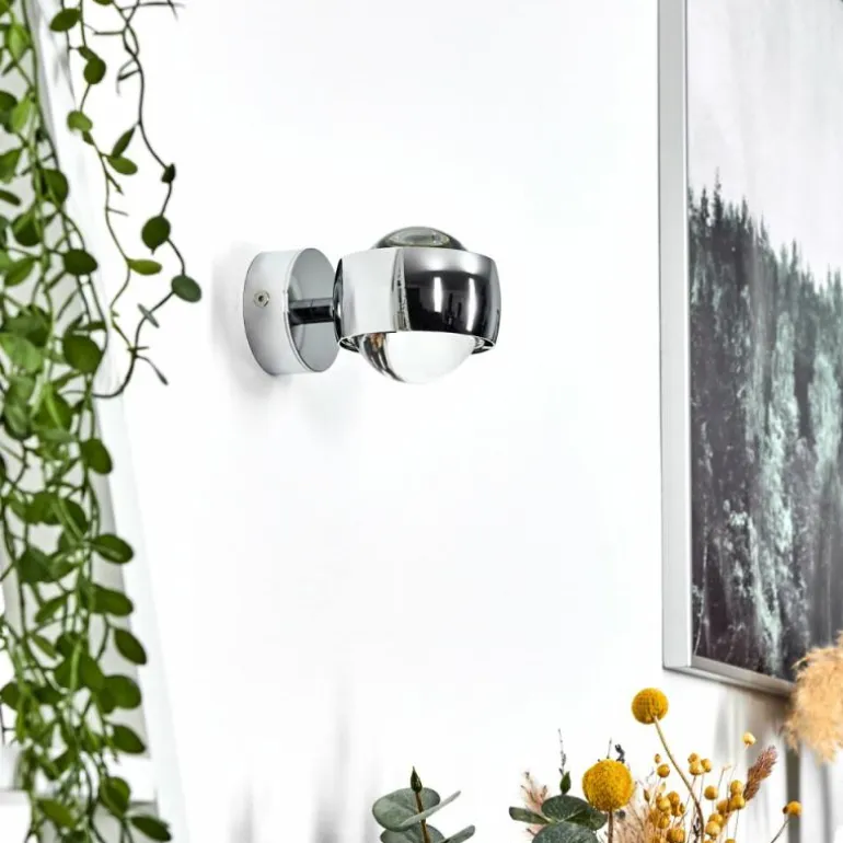 Applique murale Sapri Chrome, 1 lumière