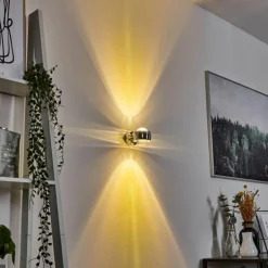 Applique murale Sapri Chrome, 1 lumière