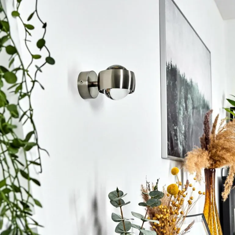 Applique murale Sapri Nickel mat, 1 lumière