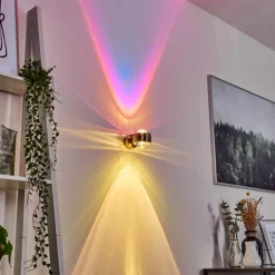 Applique murale Sapri Nickel mat, 1 lumière