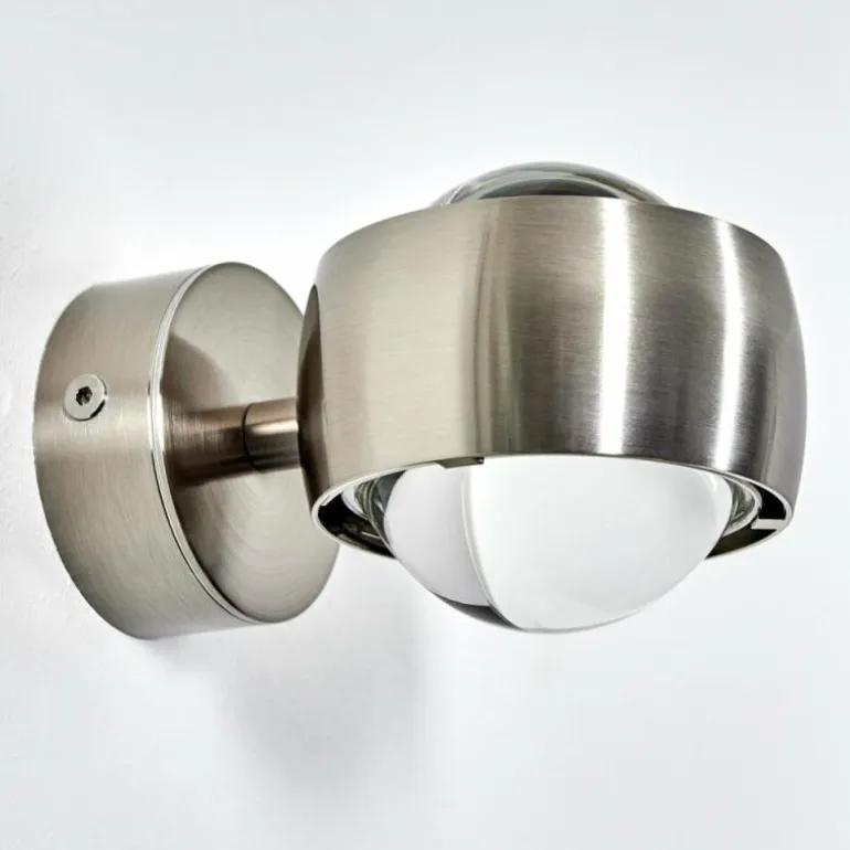 Applique murale Sapri Nickel mat, 1 lumière