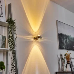 Applique murale Sapri Nickel mat, 1 lumière