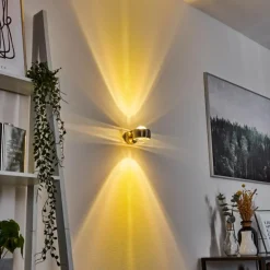 Applique murale Sapri Nickel mat, 1 lumière