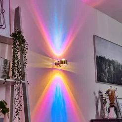 Applique murale Sapri Nickel mat, 1 lumière