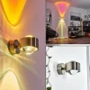 Applique murale Sapri Nickel mat, 1 lumière