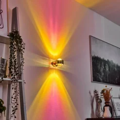 Applique murale Sapri Nickel mat, 1 lumière