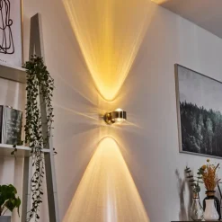 Applique murale Sapri Nickel mat, 1 lumière