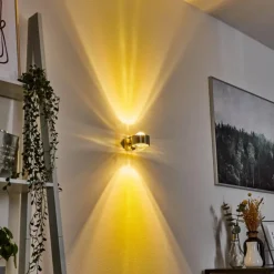 Applique murale Sapri Nickel mat, 1 lumière