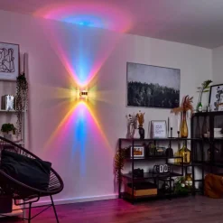 Applique murale Sapri Nickel mat, 1 lumière