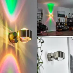 Applique murale Sapri Nickel mat, 1 lumière