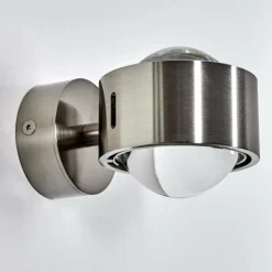 Applique murale Sapri Nickel mat, 1 lumière