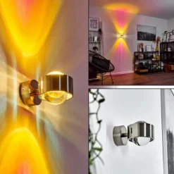 Applique murale Sapri Nickel mat, 1 lumière