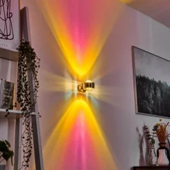 Applique murale Sapri Nickel mat, 1 lumière
