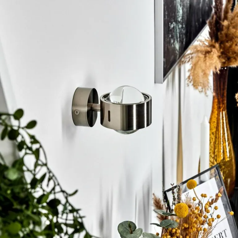 Applique murale Sapri Nickel mat, 1 lumière