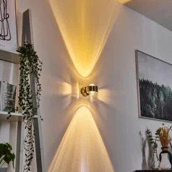 Applique murale Sapri Nickel mat, 1 lumière