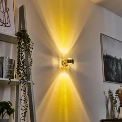 Applique murale Sapri Nickel mat, 1 lumière