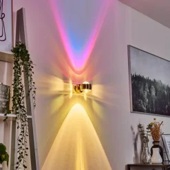 Applique murale Sapri Nickel mat, 1 lumière