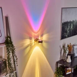 Applique murale Sapri Nickel mat, 1 lumière