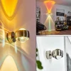 Applique murale Sapri Nickel mat, 1 lumière