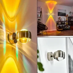Applique murale Sapri Nickel mat, 1 lumière