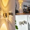 Applique murale Sapri Nickel mat, 1 lumière