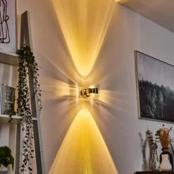 Applique murale Sapri Nickel mat, 1 lumière