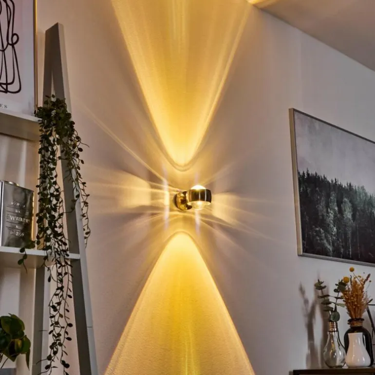 Applique murale Sapri Nickel mat, 1 lumière