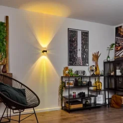 Applique murale Sapri Noir, 1 lumière
