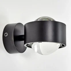 Applique murale Sapri Noir, 1 lumière
