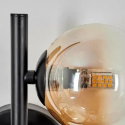 Applique murale - Verre 10 cm Chehalis Ambre, Clair, 3 lumières