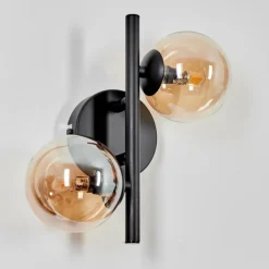 Applique murale - Verre Chehalis Ambre, 2 lumières