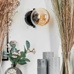 Applique murale - Verre Chehalis Ambre, 1 lumière