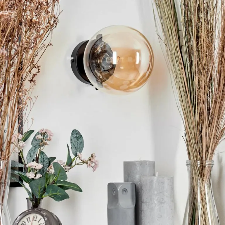 Applique murale - Verre Chehalis Ambre, 1 lumière