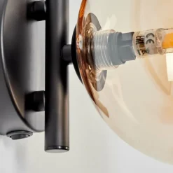 Applique murale - Verre Chehalis Ambre, 1 lumière