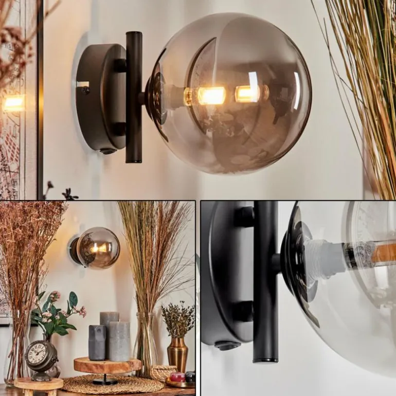 Applique murale - Verre Chehalis Fumé, 1 lumière