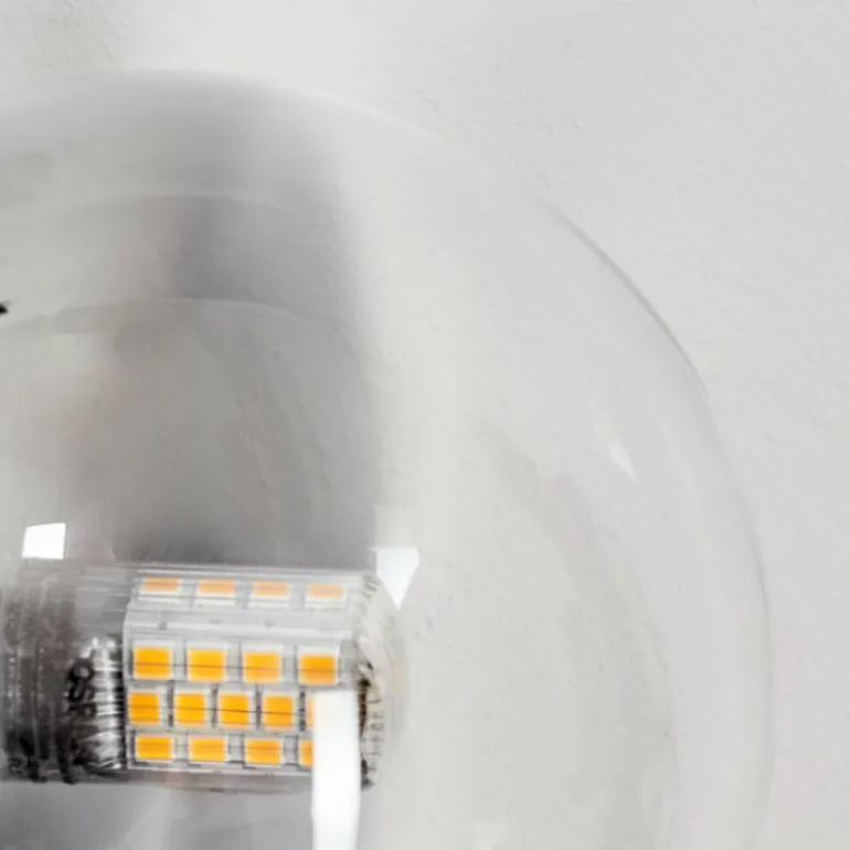 Applique murale - Verre Chehalis Ambre, Clair, Fumé, 3 lumières