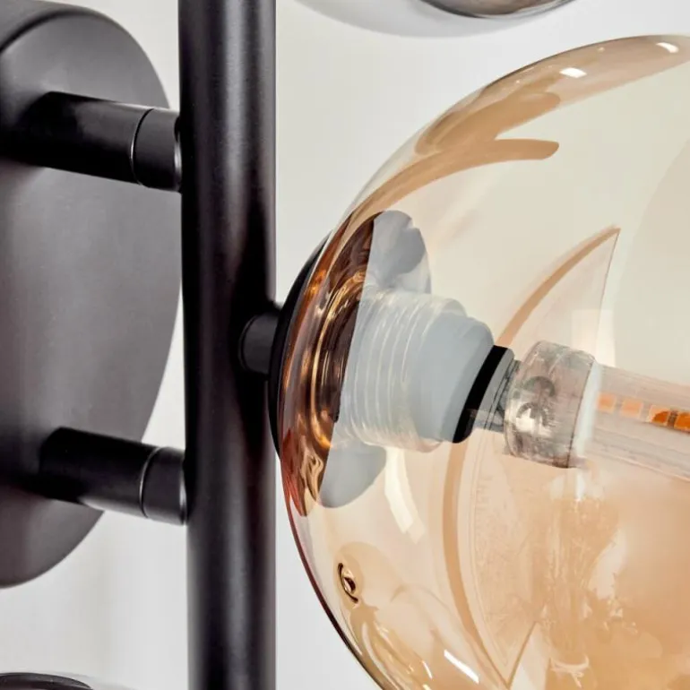 Applique murale - Verre Chehalis Ambre, Clair, Fumé, 3 lumières