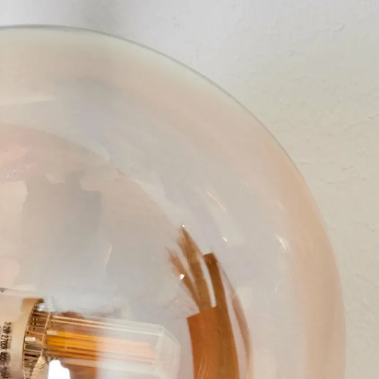 Applique murale - Verre Chehalis Ambre, 3 lumières
