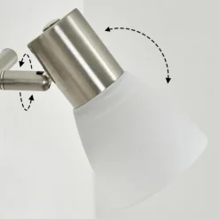 Applique murale Villaseca LED Nickel mat, 2 lumières
