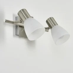 Applique murale Villaseca LED Nickel mat, 2 lumières