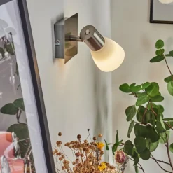 Applique murale Villaseca LED Nickel mat, 1 lumière