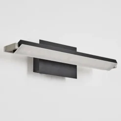 Applique murale Waltenheim LED Nickel mat, Noir, 1 lumière