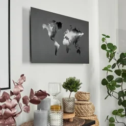 Applique murale Zabreira LED Noir, Argenté, 1 lumière