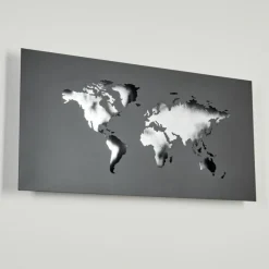 Applique murale Zabreira LED Noir, Argenté, 1 lumière