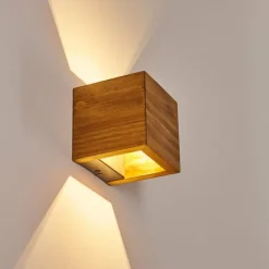 Applique murale Adak LED Bois foncé, 1 lumière